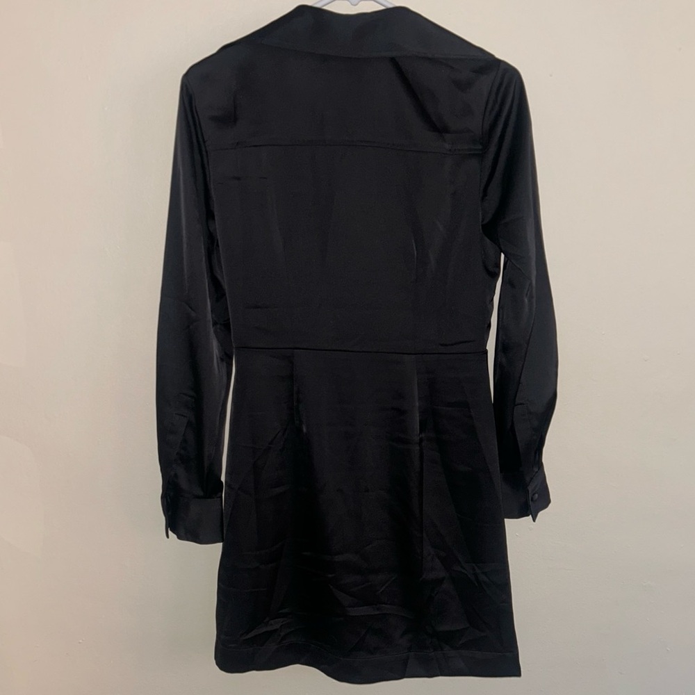 NWT Banana Republic Satin Wrap Mini Dress - Picture 4 of 4